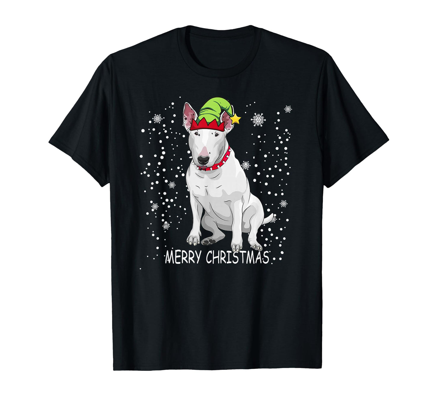 Bull Terrier Dog Tree Christmas Sweater Xmas Dogs T-Shirt