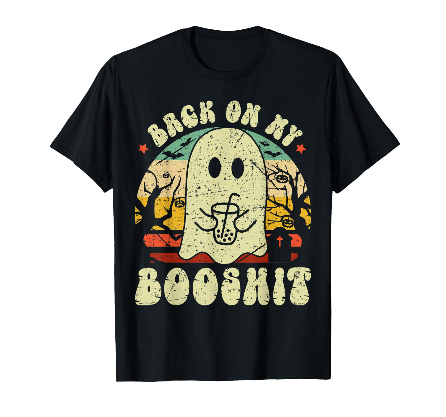 Back On My BooShit Funny Boo Ghost Halloween Costume T-Shirt
