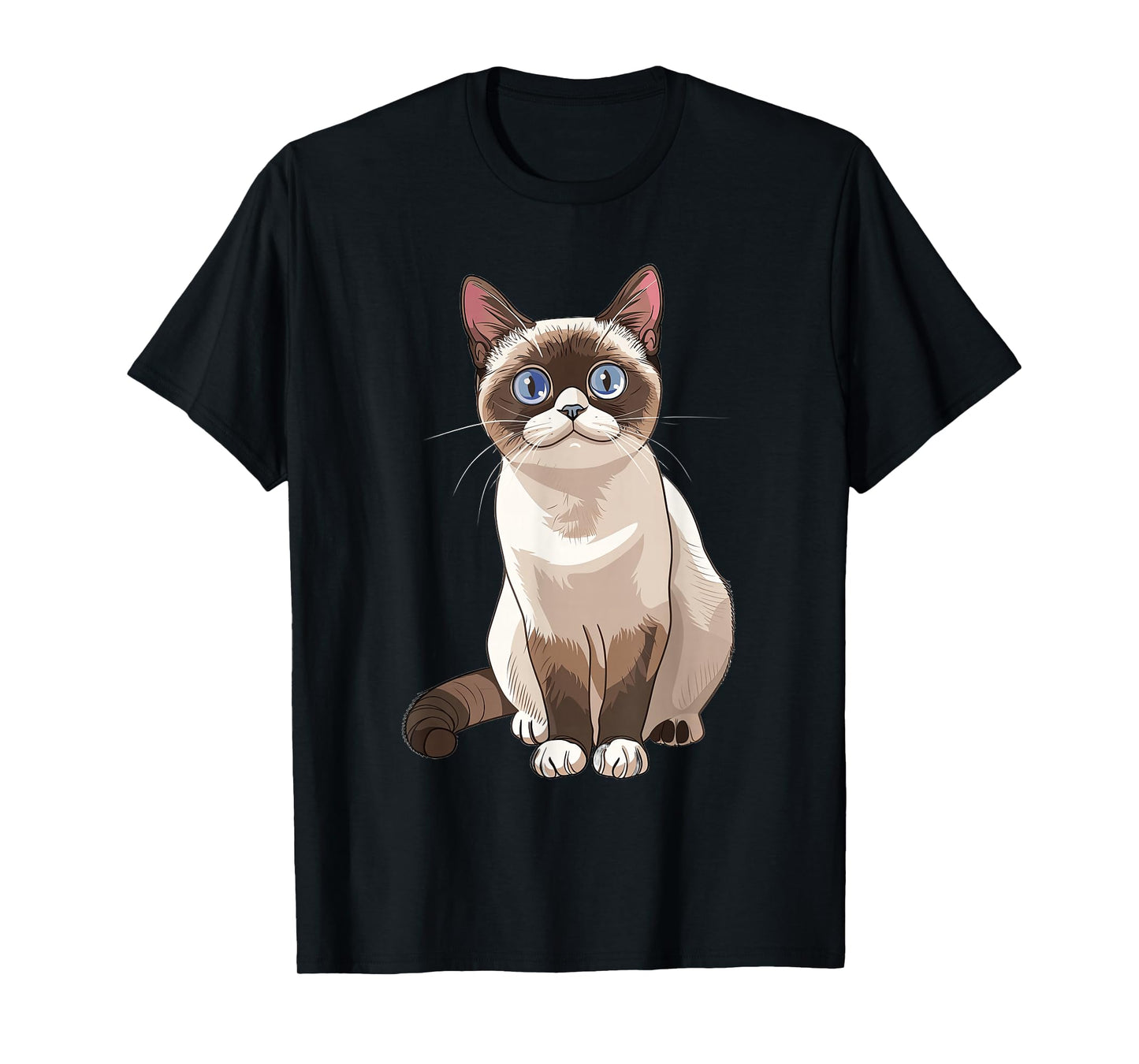 Snowshoe Cat Anime T-Shirt