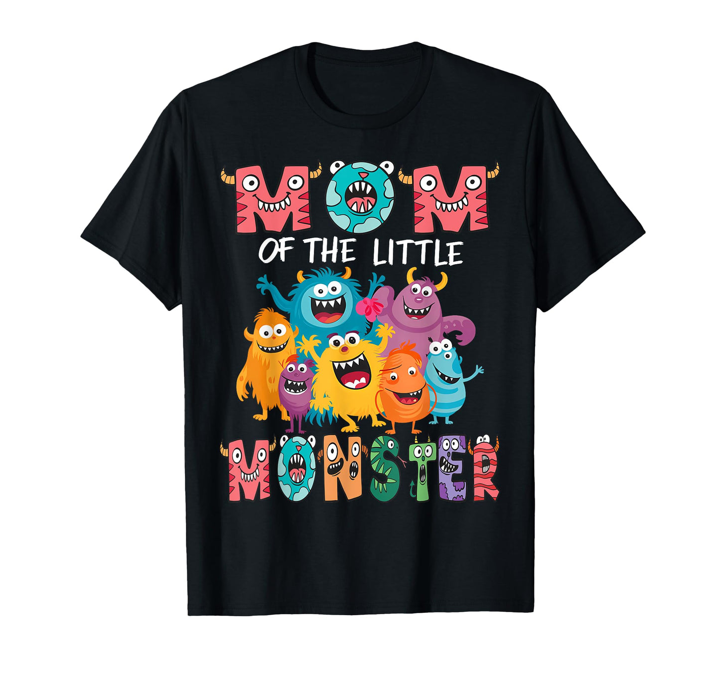Mom Of The Little Monster Kids 1St Birthday Party T-Shirt