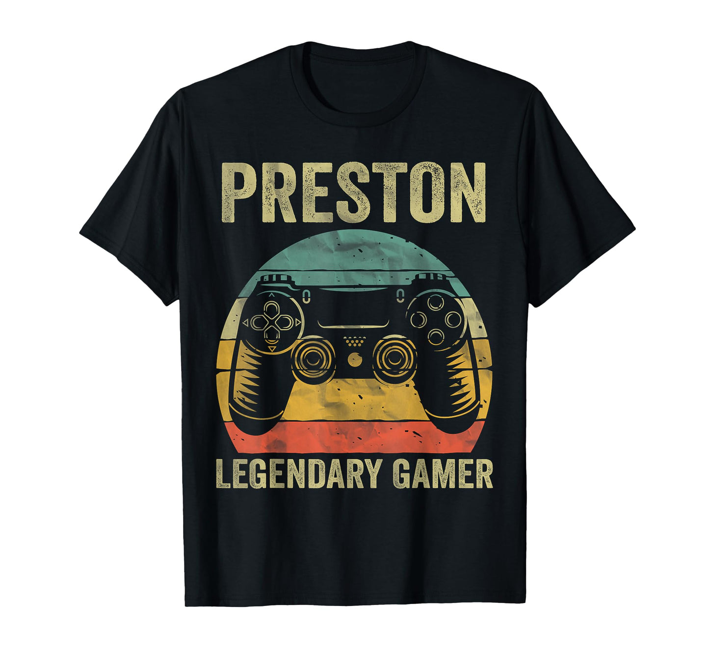 Personalized Legendary Gamer Shirt Preston Name Video Gamer T-Shirt