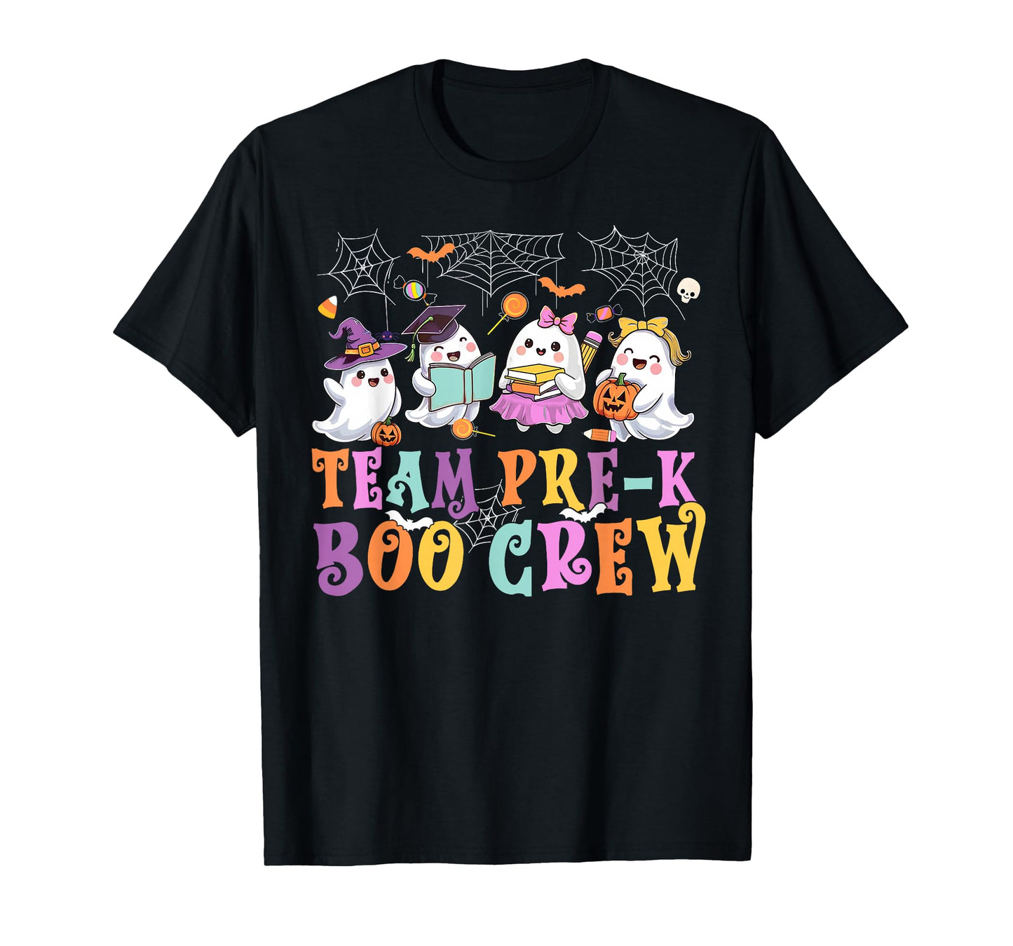 Pre-K Boo Crew Ghost Halloween Teacher Student T-Shirt