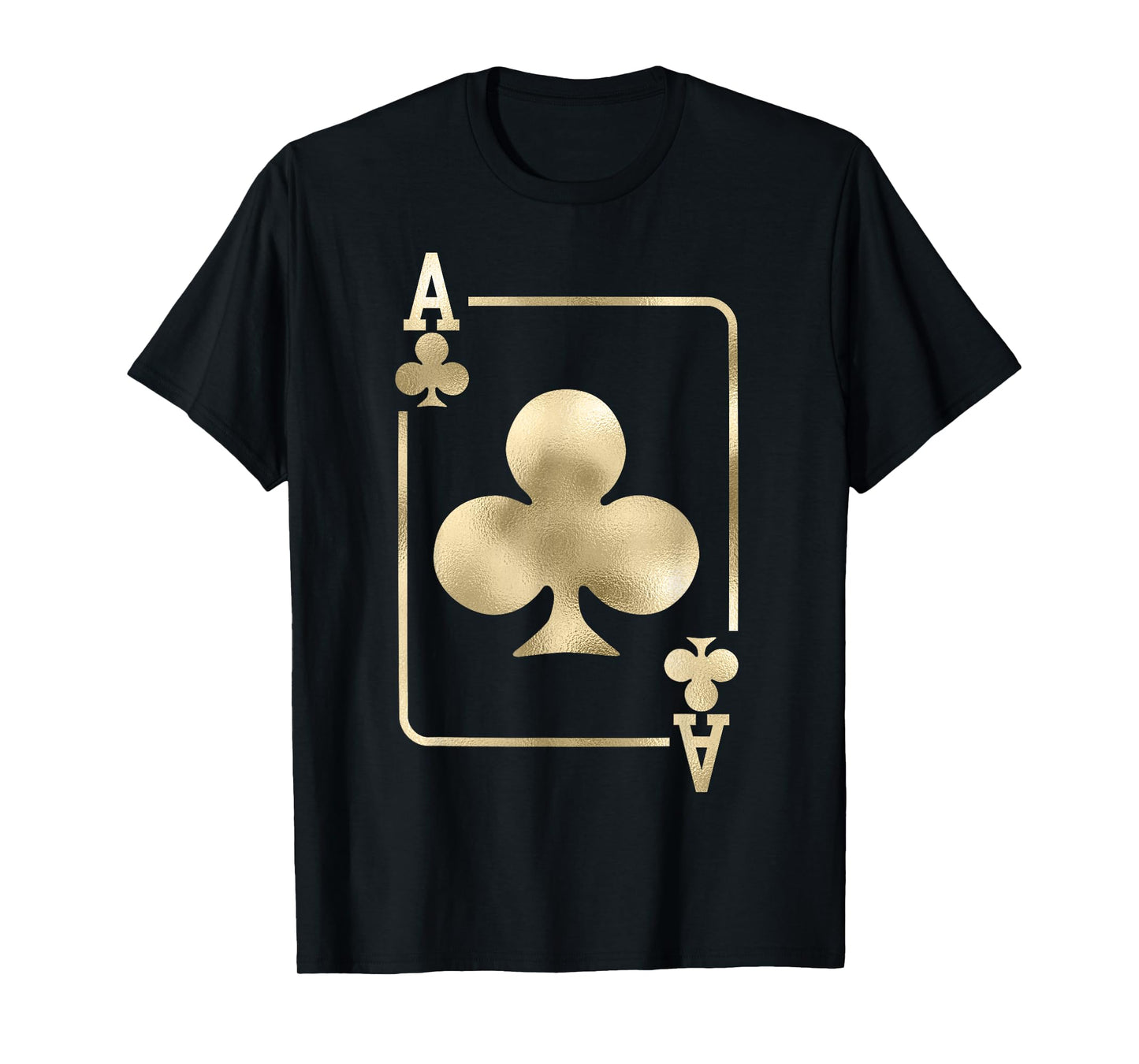 Ace of Clubs Playing Card Halloween Costume Glam T-Shirt