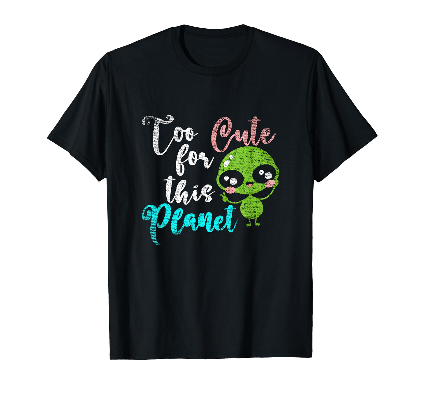 Funny UFO Women Girls Kids Gift Idea Cute Alien T-Shirt