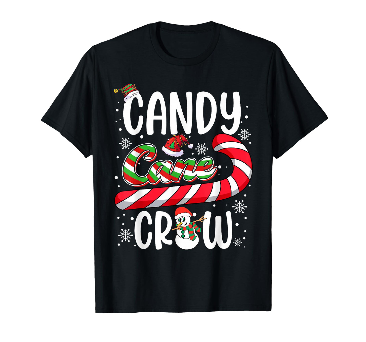 Candy Cane Crew Christmas Xmas Love Candy Boys Girls Kids T-Shirt