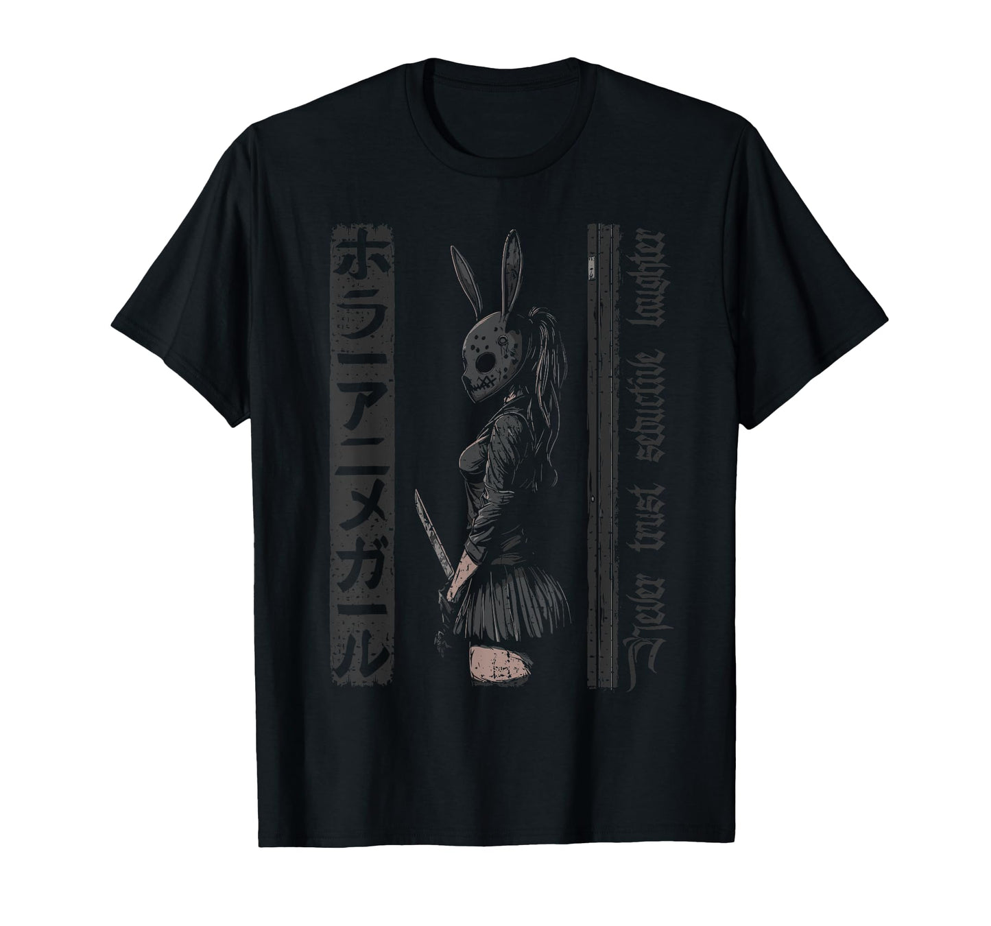 Anime Horror Bunny Aesthetic Soft Grunge Waifu Japanese Girl T-Shirt