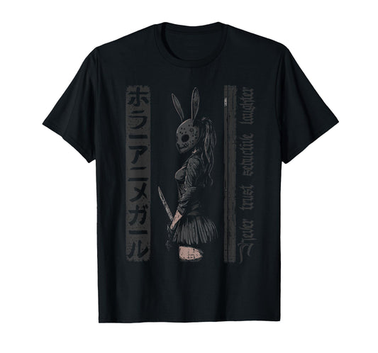 Anime Horror Bunny Aesthetic Soft Grunge Waifu Japanese Girl T-Shirt