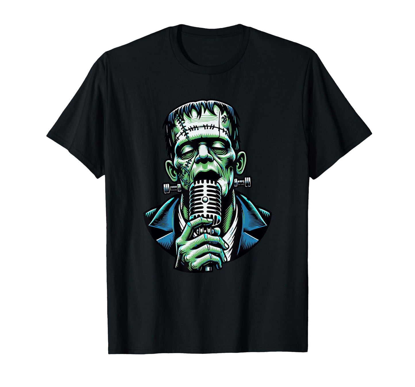 Monster Singing Rock'n'Roll Rockabilly Psychobilly T-Shirt
