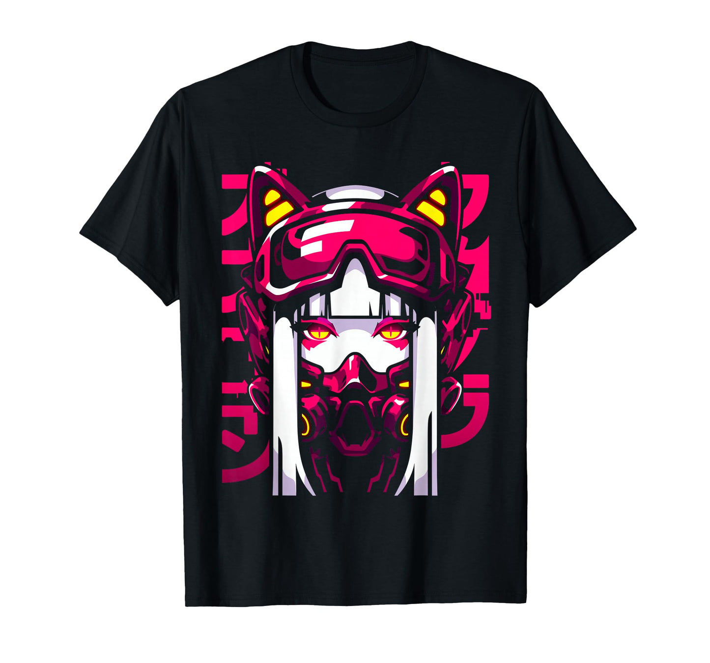 Anime Manga Cyberpunk Aesthetic Techwear Harajuku Waifu T-Shirt