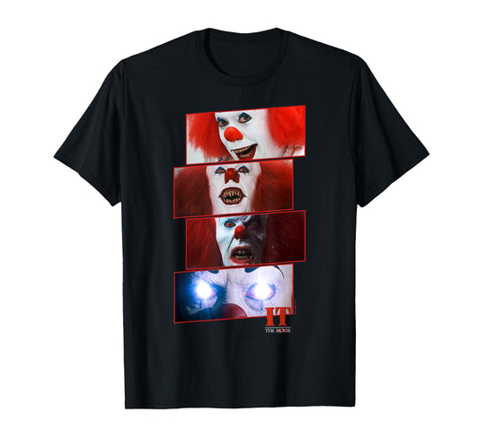 IT Movie Pennywise Scary Stacked Panels T-Shirt