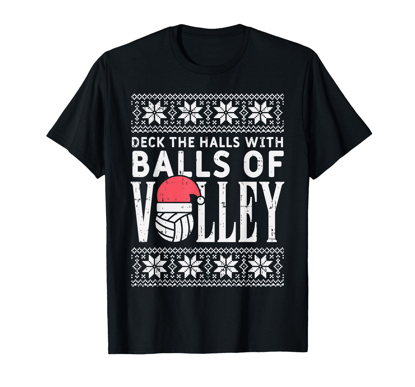 Balls Of Volley Xmas Volleyball Ugly Christmas Sweater Gift T-Shirt