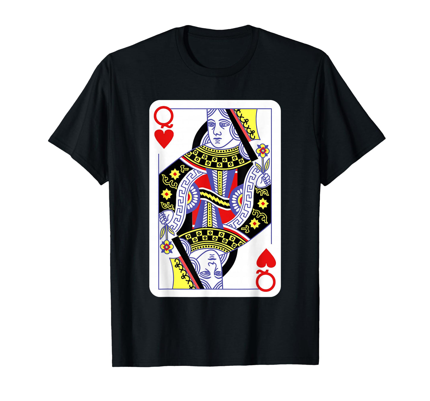 Queen Of Hearts Playing Cards Halloween Costume Casino Easy T-Shirt