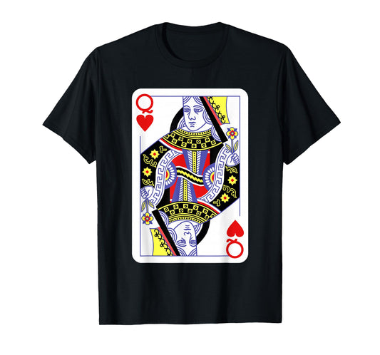 Queen Of Hearts Playing Cards Halloween Costume Casino Easy T-Shirt