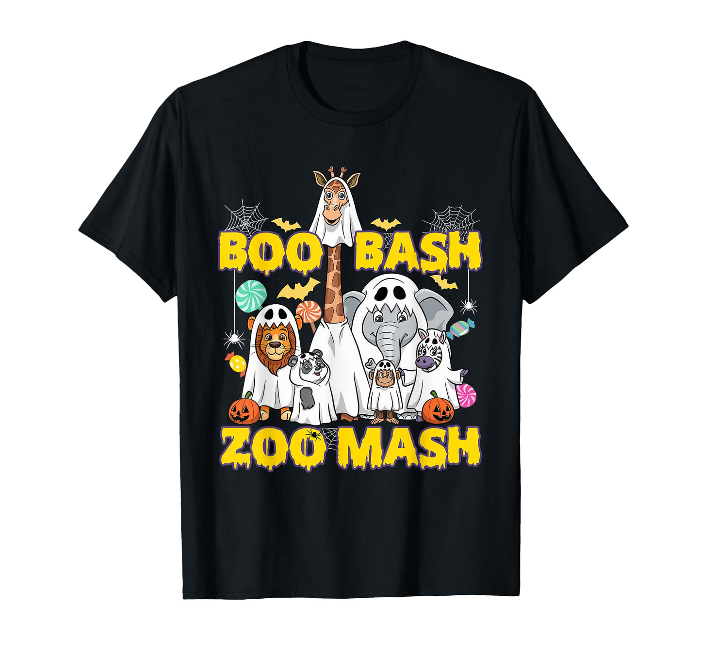 Boo Bash Zoo Mash Halloween Animals T-Shirt