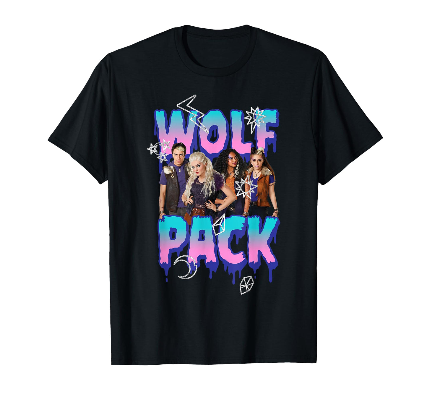 Disney Zombies Wolf Pack Group Poster T-Shirt