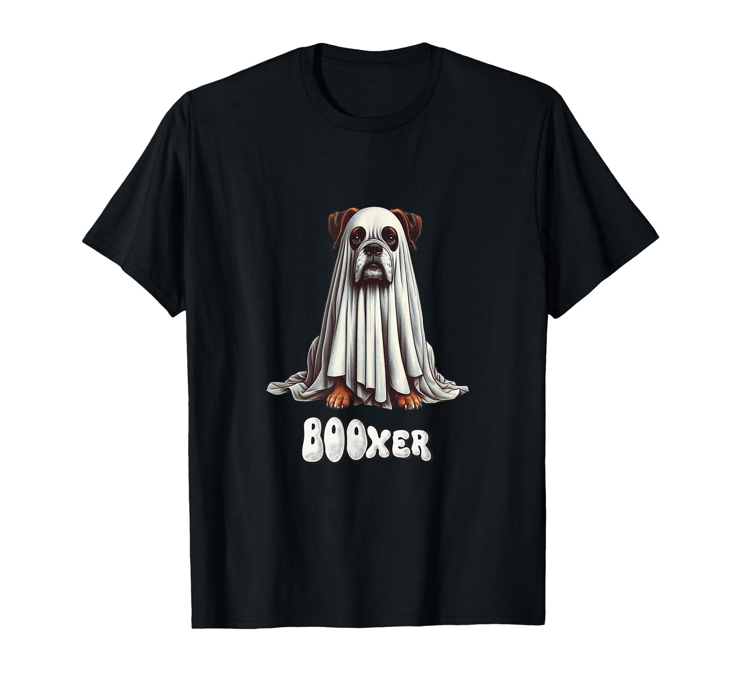 Funny Boxer Dog Halloween Ghost, BOOxer, Dog Mom, Spooky Pet T-Shirt