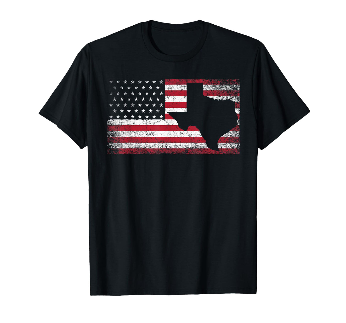 American Flag Texas 4th of July Vintage Gift Men Women Retro T-Shirt Small