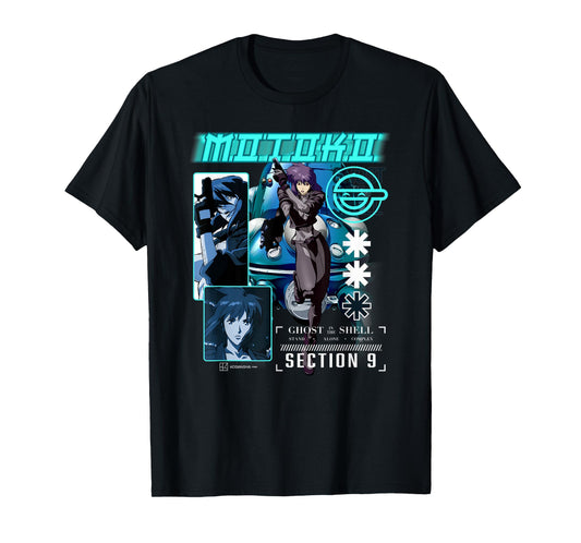 Ghost in the Shell Stand Alone Complex Section 9 Motoko Shot T-Shirt