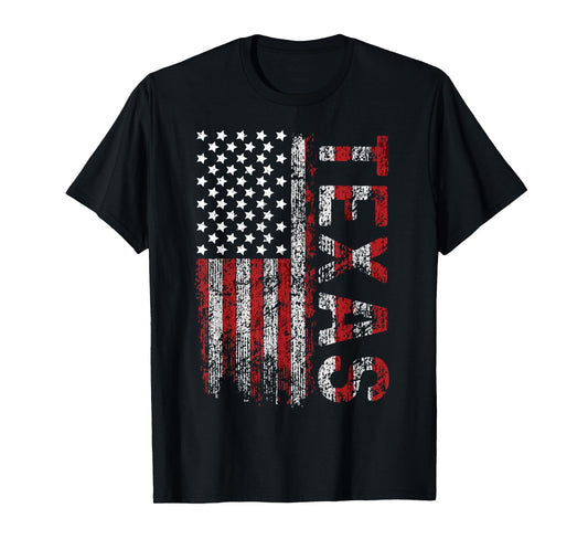 American Flag Texas 4th of July tees Men, Women and Youth T-Shirt