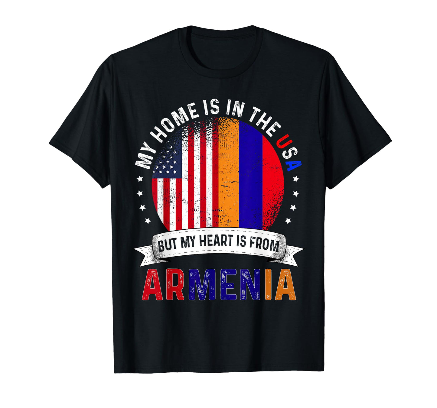 Armenian American Patriot Heart is from Armenia Flag T-Shirt