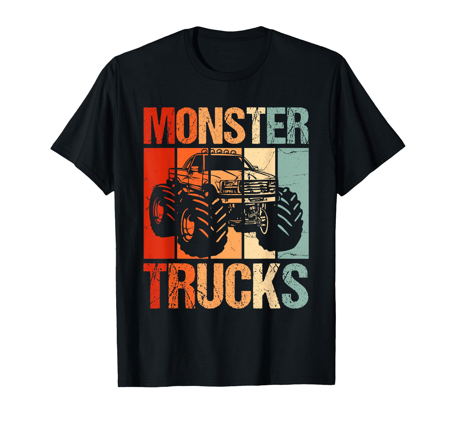 Monster Trucks Vintage Retro Monster Truck T-Shirt
