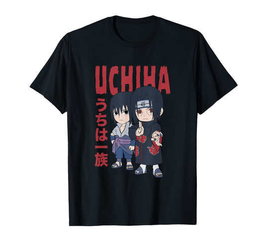 Naruto Shippuden Chibi Uchiha Pose Anime T-Shirt