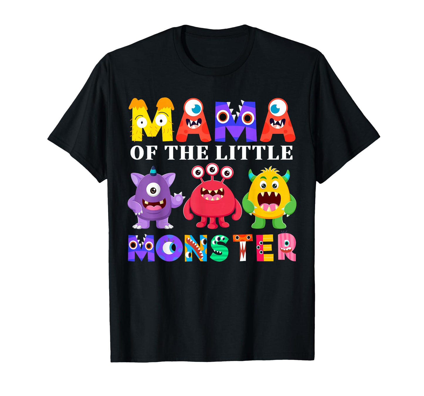 Mama Little Monster Kids 1st Birthday Party Family Monster T-Shirt