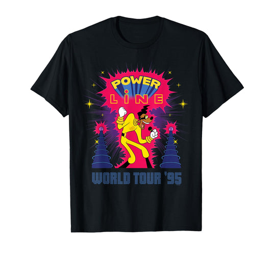 Disney A Goofy Movie Powerline World Tour '95 2-Sided Rock T-Shirt