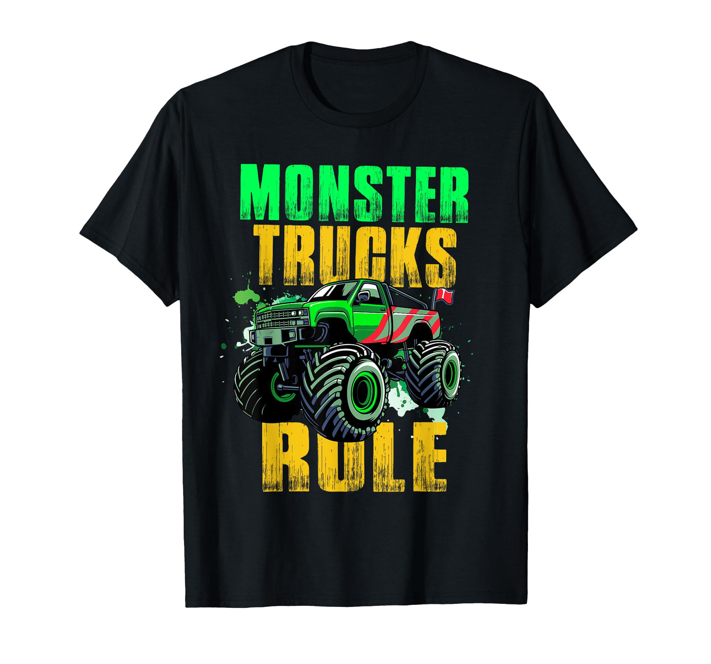 Awesome Monster Trucks Rule for Adults Youth and Toddlers T-Shirt