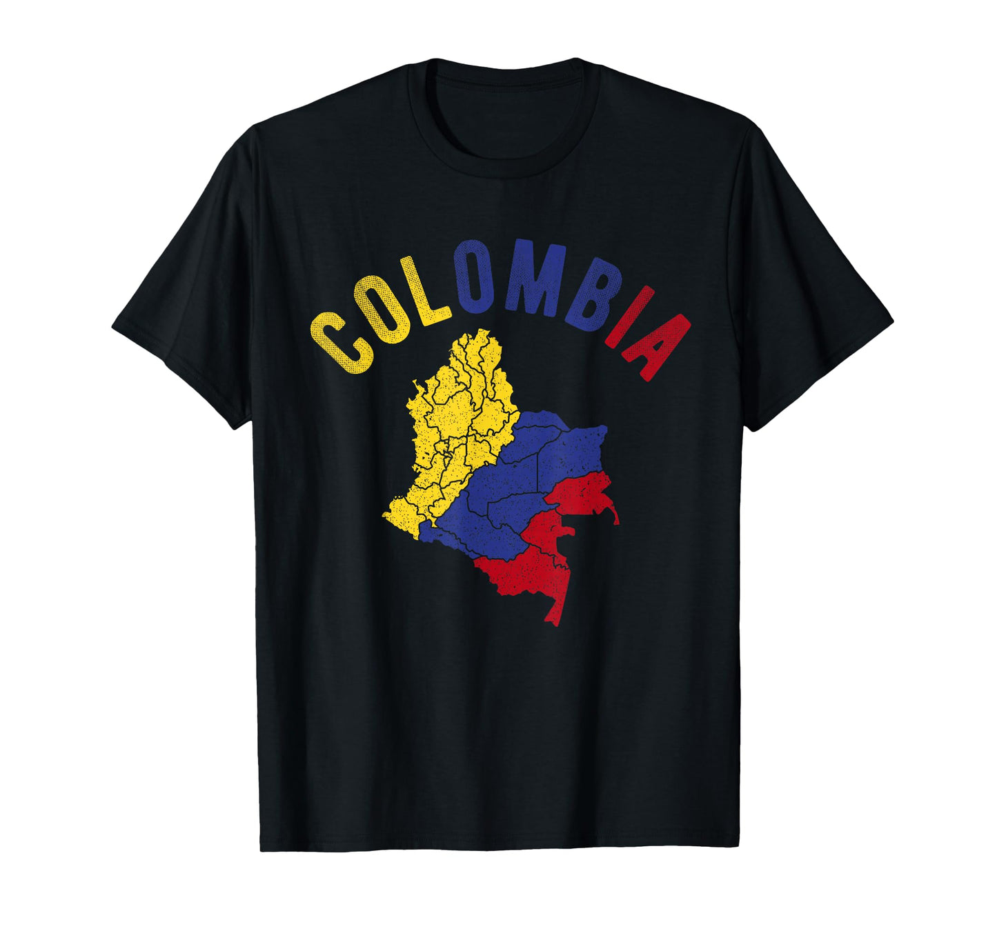 Colombia Map Flag Colombian National Expat Heritage T-Shirt