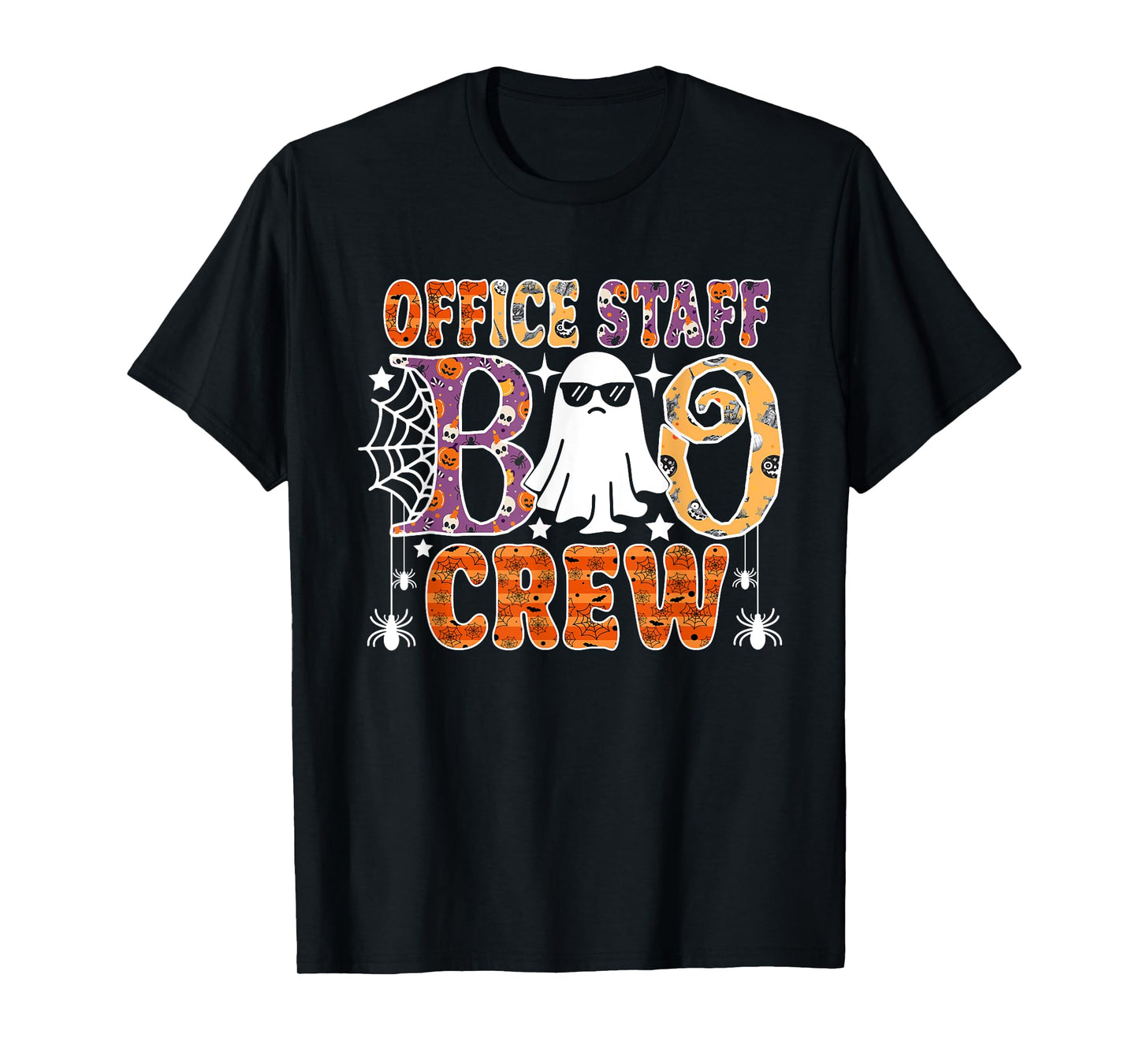 Office Staff Boo Crew Cute Ghost Halloween Costume T-Shirt