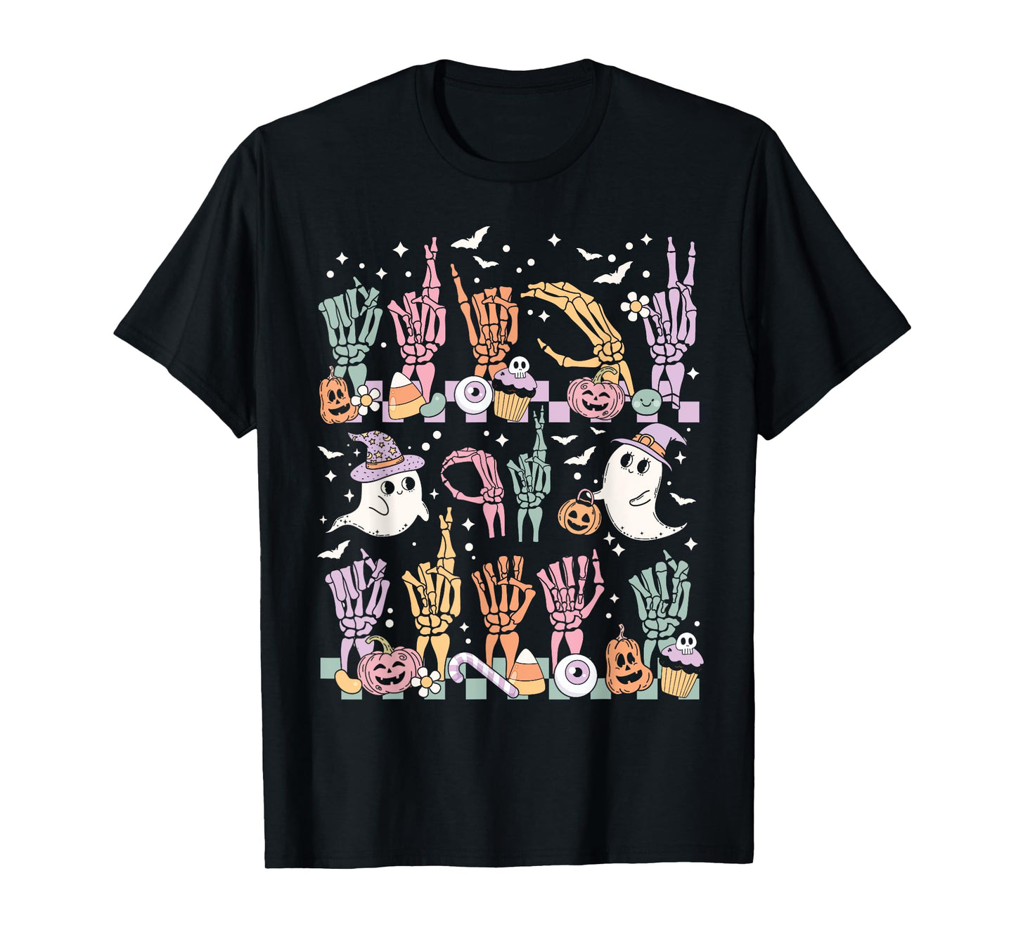 Trick or Treat ASL Hands American Sign Language Halloween T-Shirt
