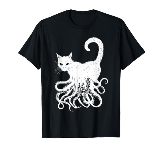 Cthulhu Lovecraft Cat Cosmic Horror Cathulhu T-Shirt