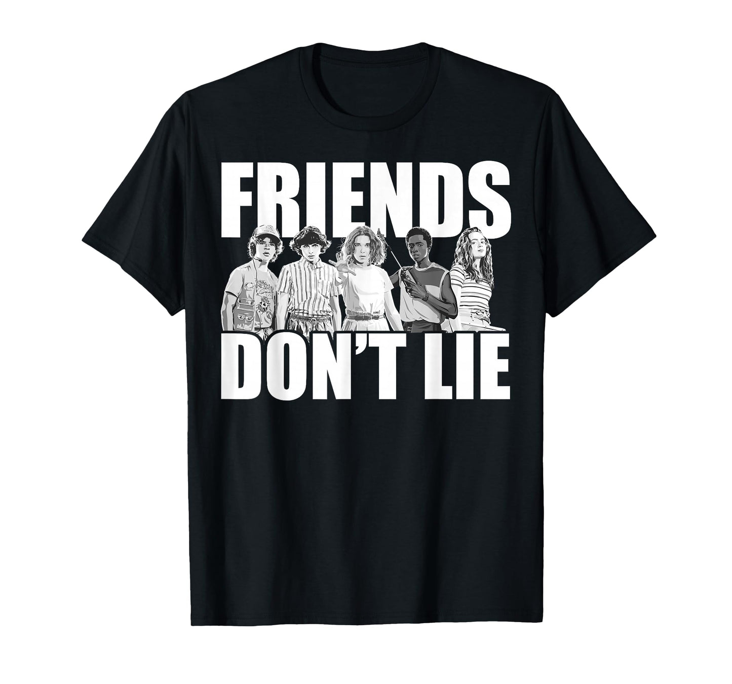 Netflix Stranger Things Friends Don't Lie Group Shot T-Shirt