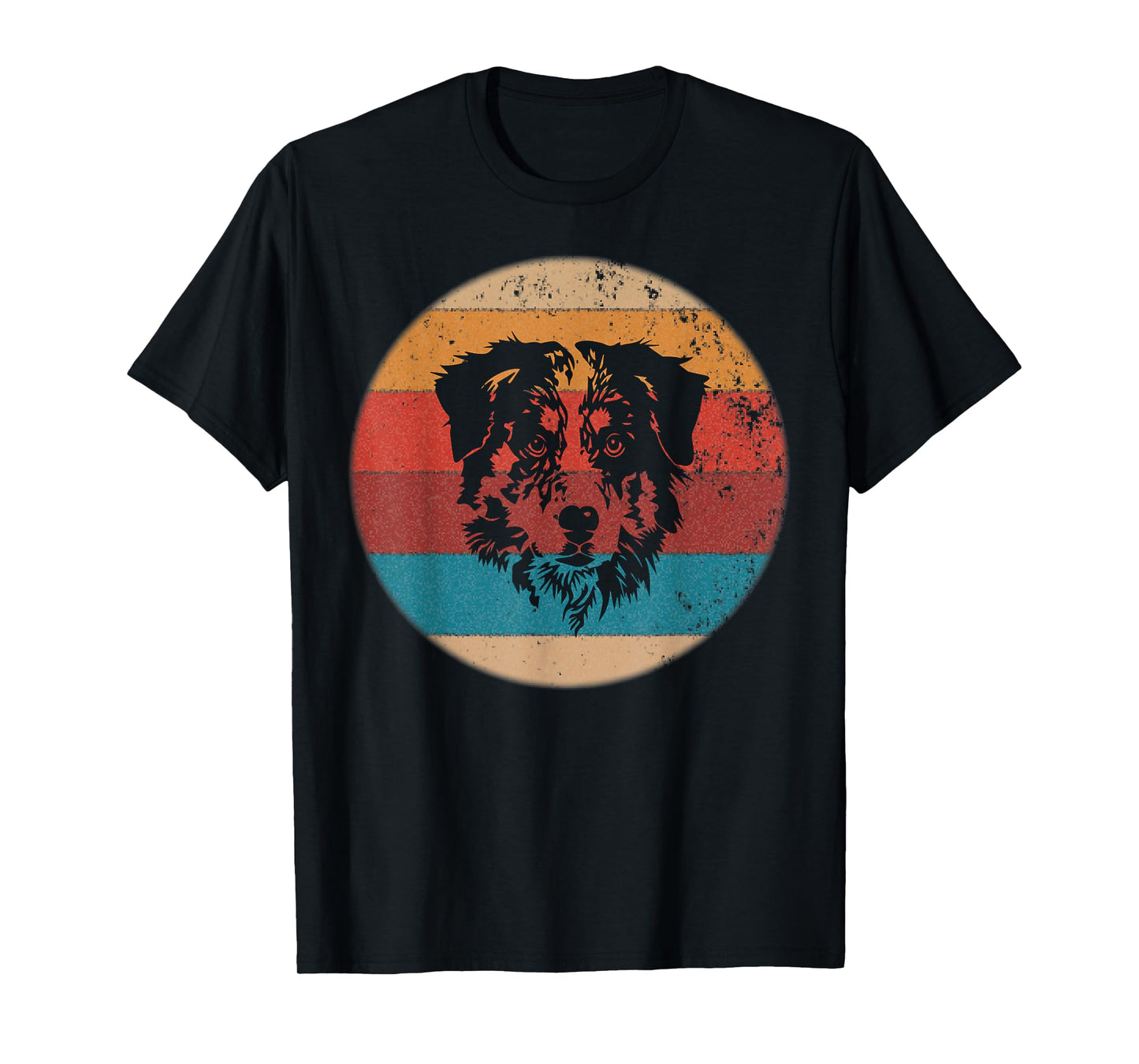 Australian Shepherd Tshirt - Vintage Retro Aussie Dog Gift Men Women Girls Kids T-Shirt
