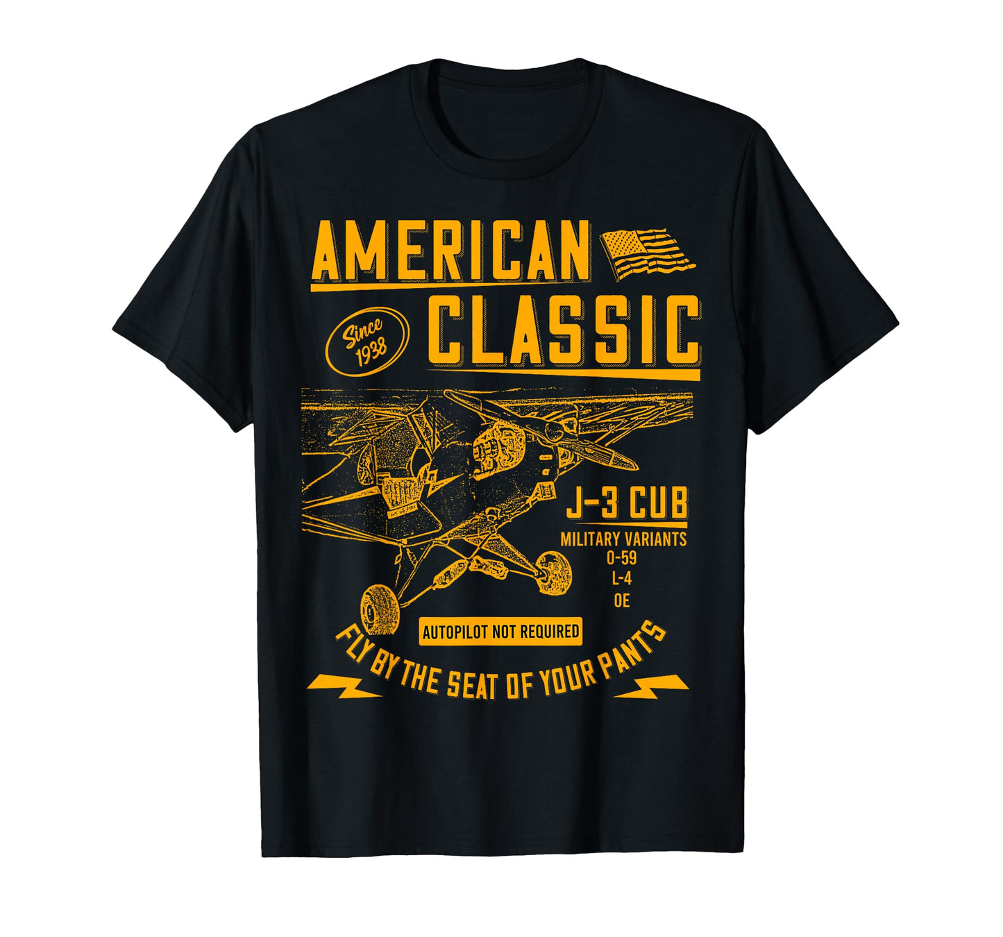 Piper Cub Airplane An American Classic T-Shirt T-Shirt