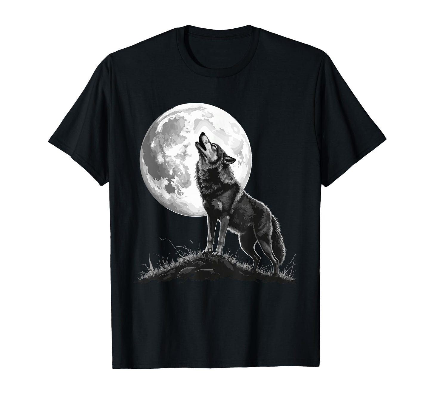 Wolf Howling Moon Forest T-Shirt