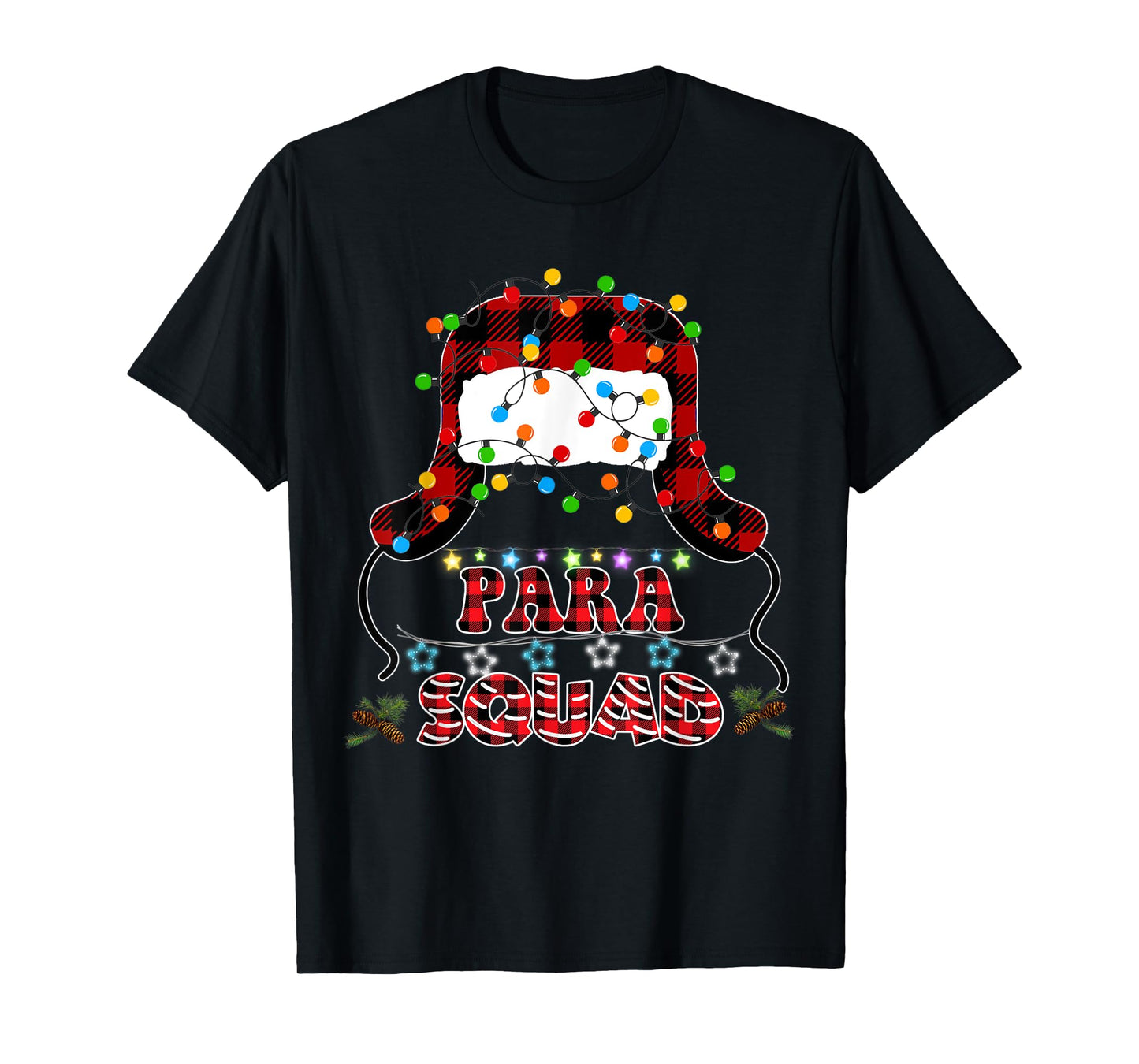 Para Crew Xmas Tee Santa's Favorite Paraprofessional Squad T-Shirt