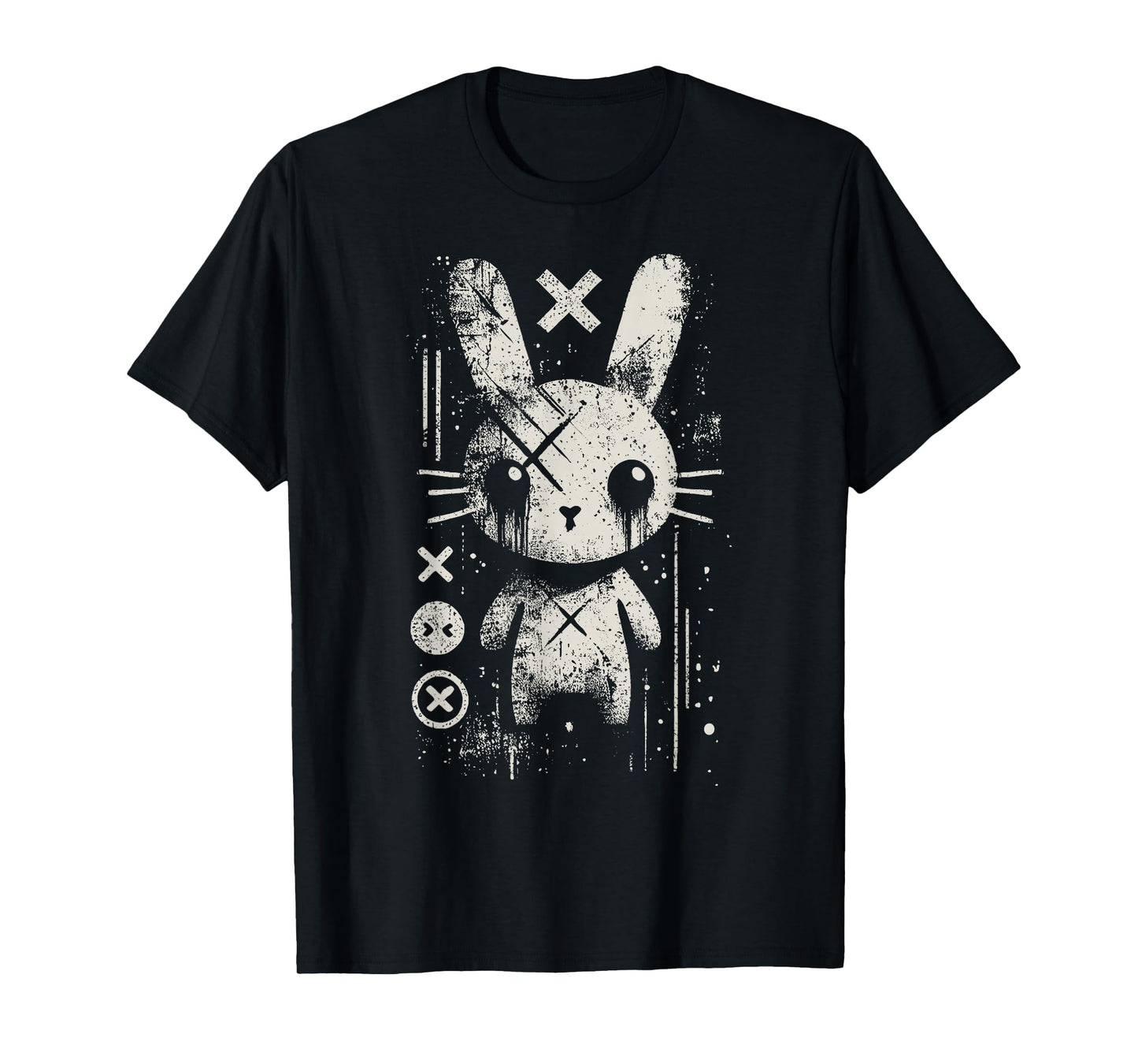 Creepy Cute Goth Bunny Horror Kawaii Rabbit Grunge Aesthetic T-Shirt