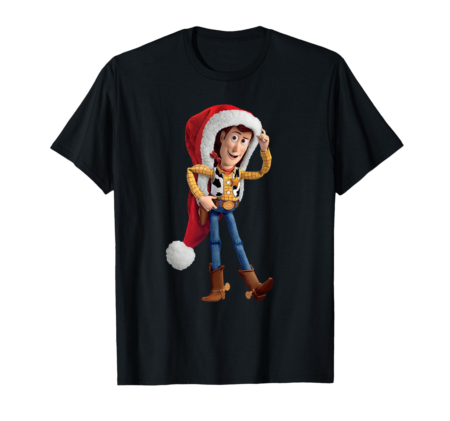 Disney Pixar Toy Story Santa Woody Holiday T-Shirt