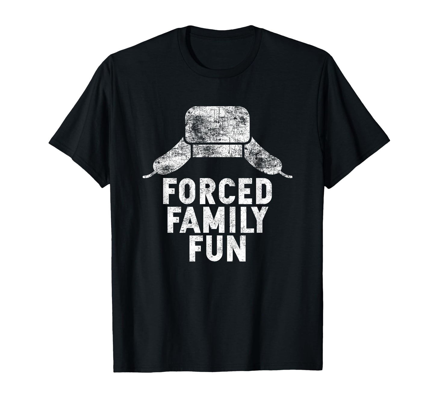 Forced Family Fun Holiday Apparel and Gift Unisex-Adults Red Thanksgiving T-Shirt