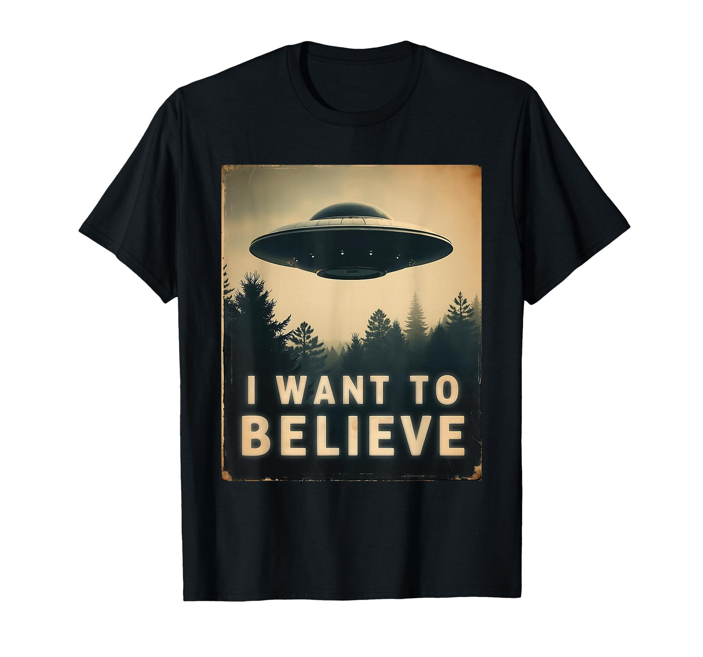 I Want To Believe Vintage Classic UFO UAP Dream Encounter T-Shirt