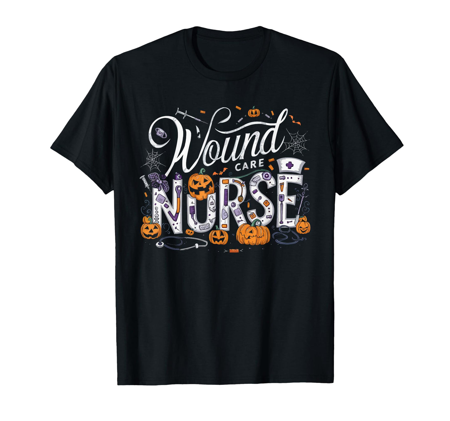 Halloween Wound Care Nurse Spooky Nursing Trick Or Treat T-Shirt
