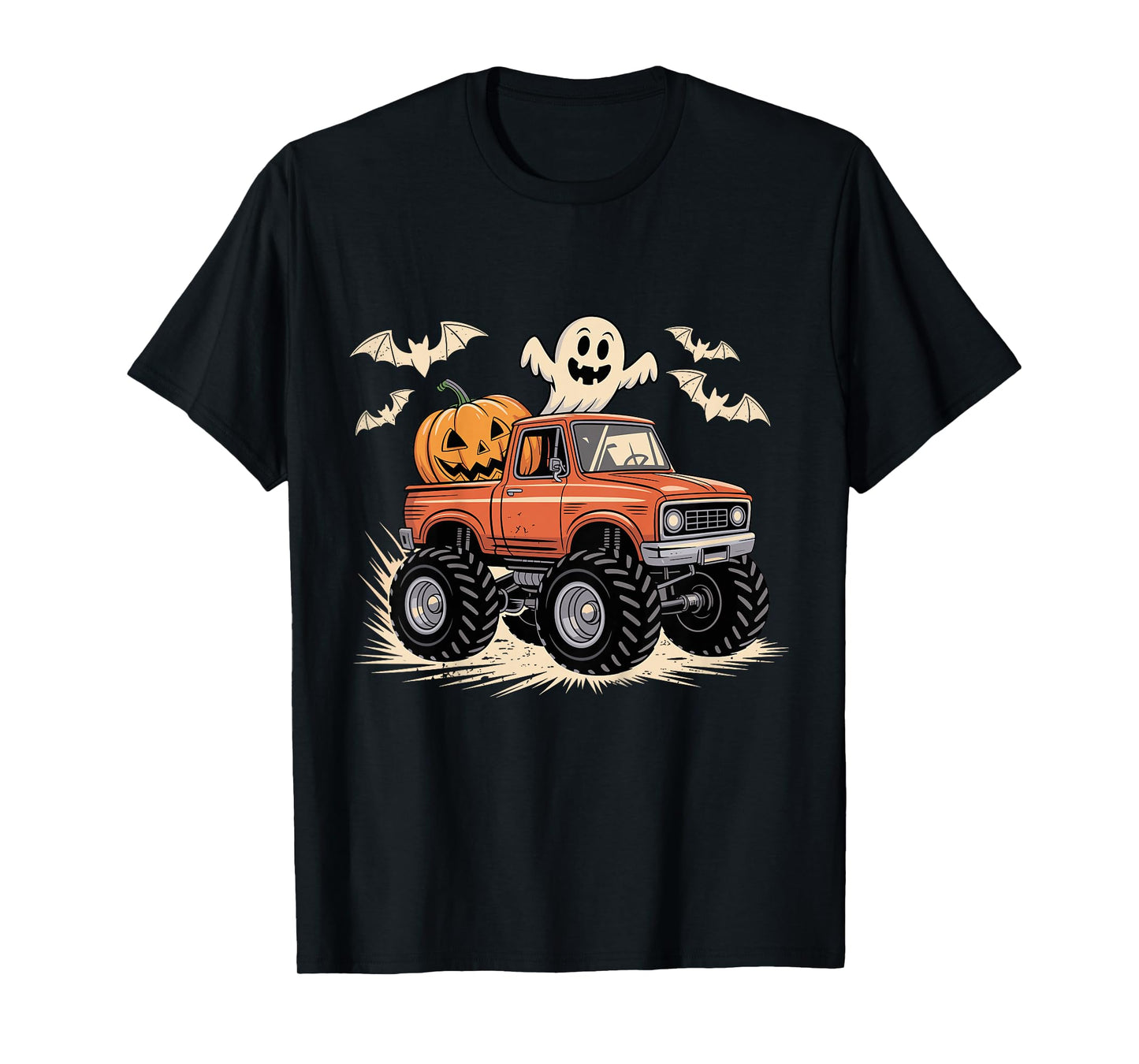 Kids Monster Truck Halloween Costume for Boys Kids T-Shirt