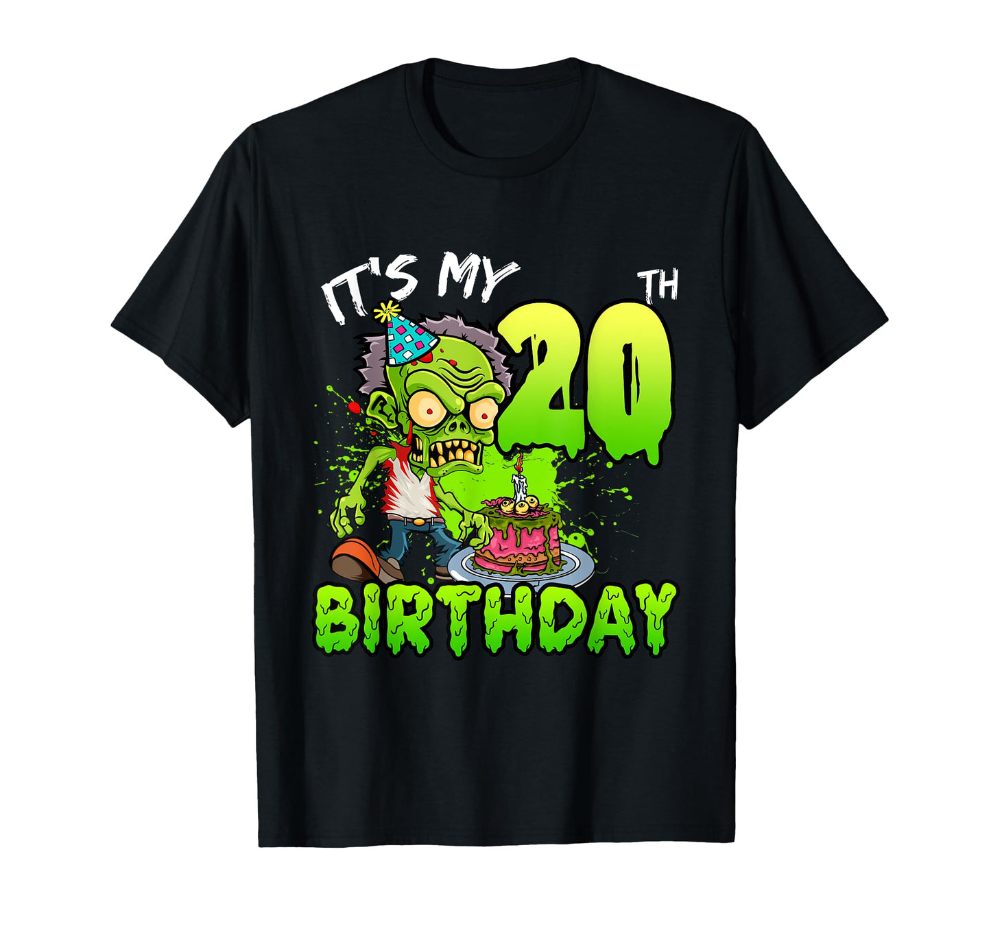 It's My 20th Birthday Zombie Lover 20 Year Old Boys Girls T-Shirt
