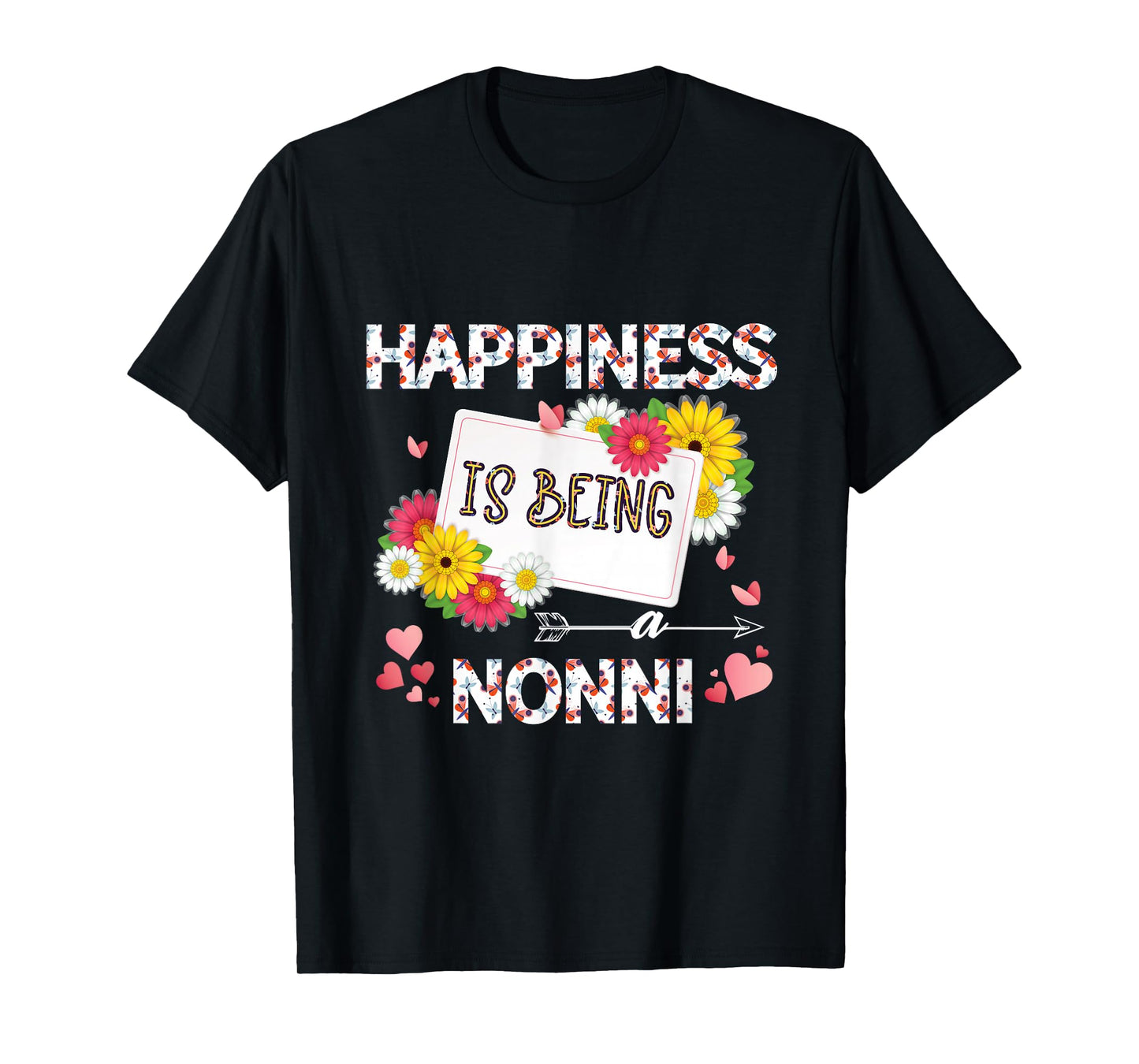Happiness is Being a Nonni, Grandmother T-Shirt