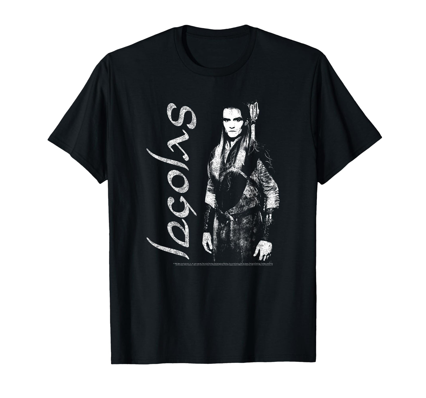 Lord of The Rings Legolas Distressed Poster T-Shirt