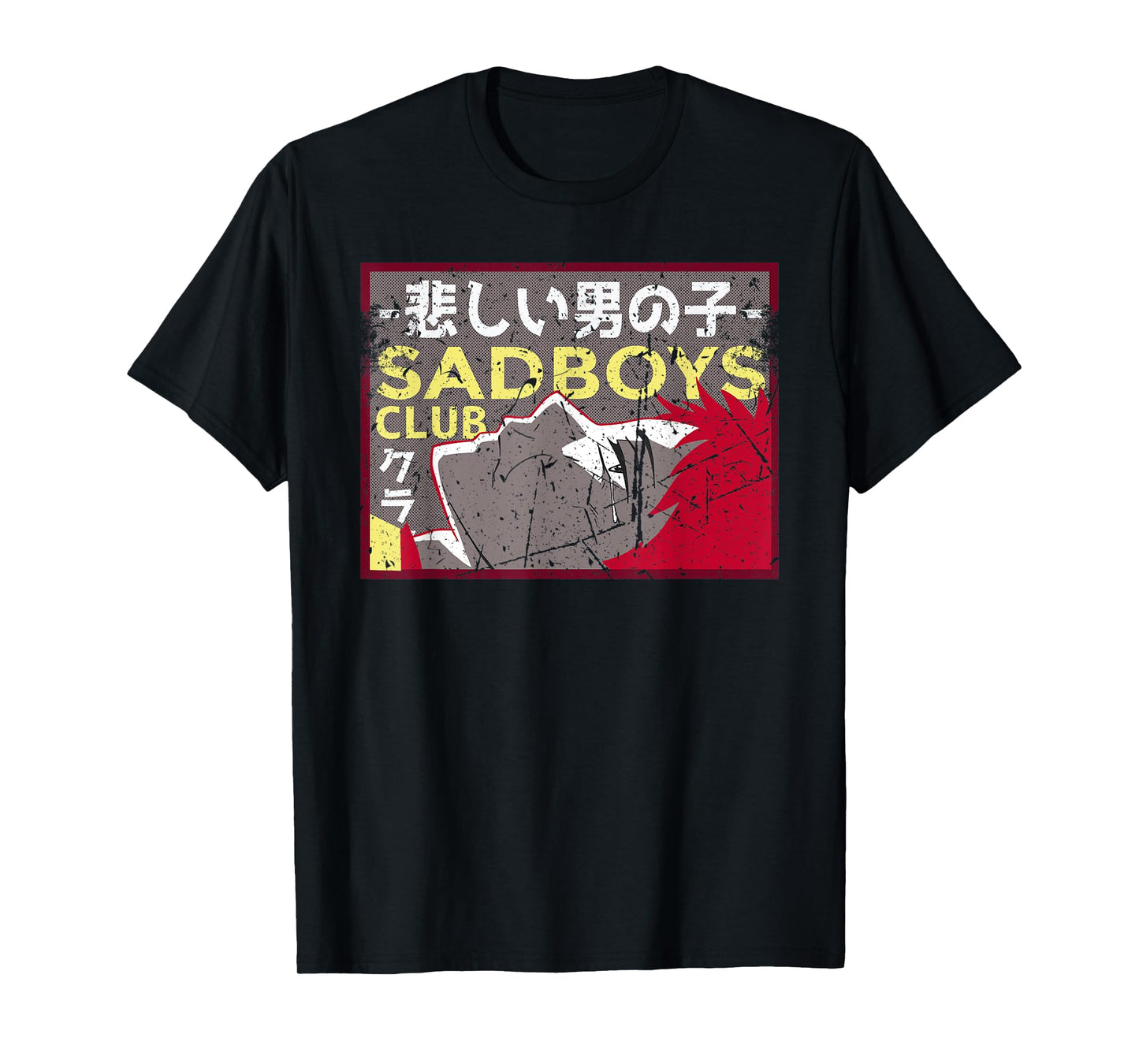Sad Boys Club Anime Vintage Japanese Design T-Shirt