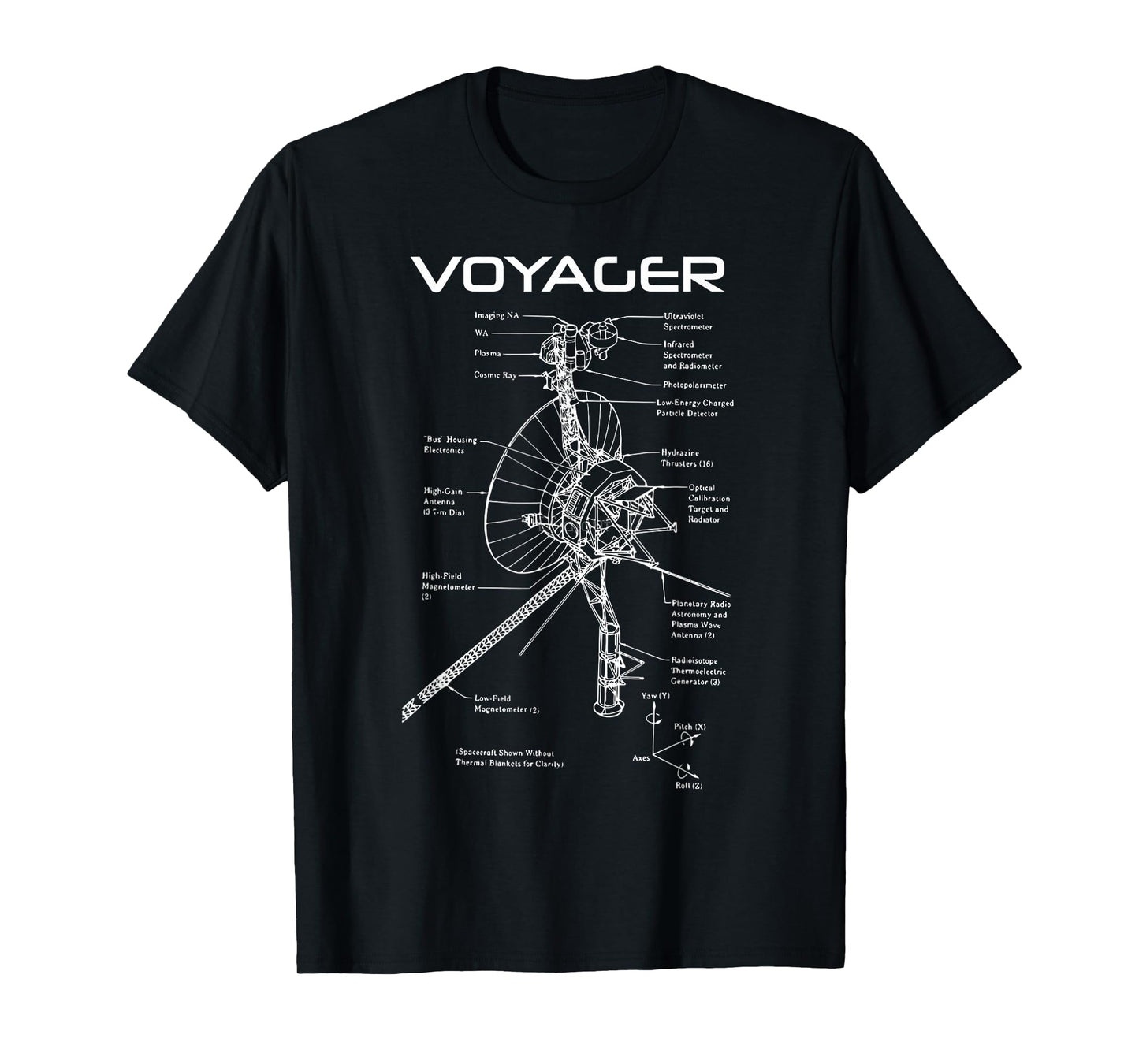 Space Exploration Voyager Diagram T-Shirt