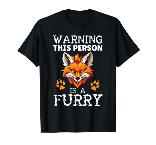 Furry Fandom Fursona Fursuit Wolf This Person Is A Furry T-Shirt